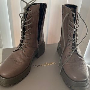 Franco Sarto gray leather boot
